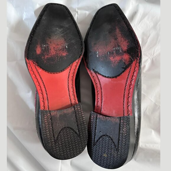 Antonio Cerrelli Black Pink Wingtip Oxford Dress Shoes Size 10